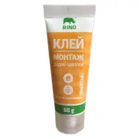 Жидкие гвозди на акриловой основе Rino RG-A110 прозрачные 80гр                                      