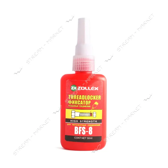 Фиксатор соединения резьбы Zollex BFS-8 50г красный                                                 