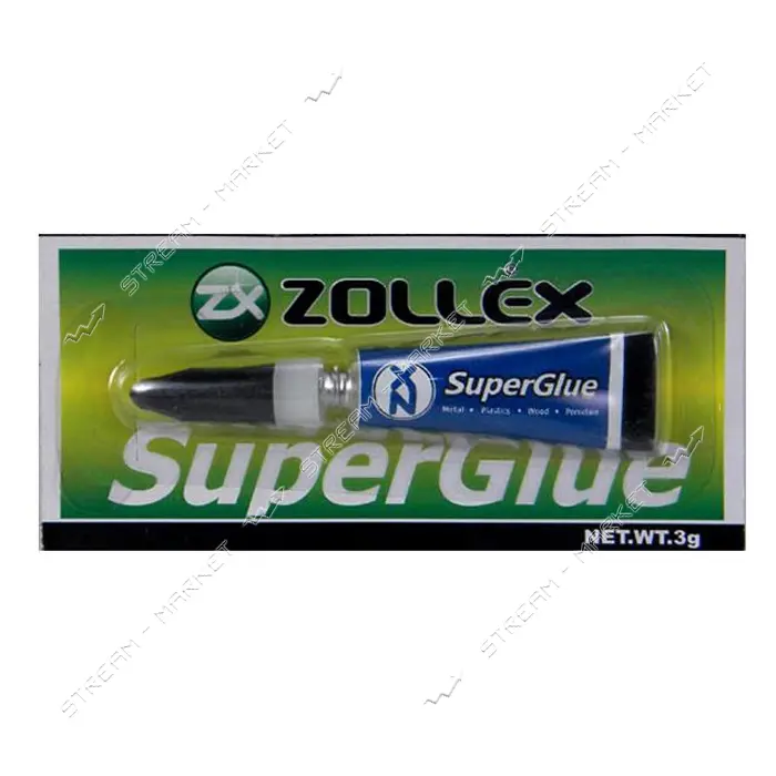 Супер клей Zollex 3г планшет 12шт                                                                   