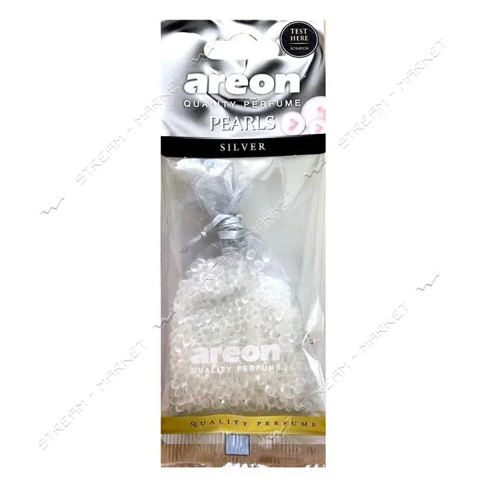 Автомобильный ароматизатор воздуха Areon Pearls Серебро