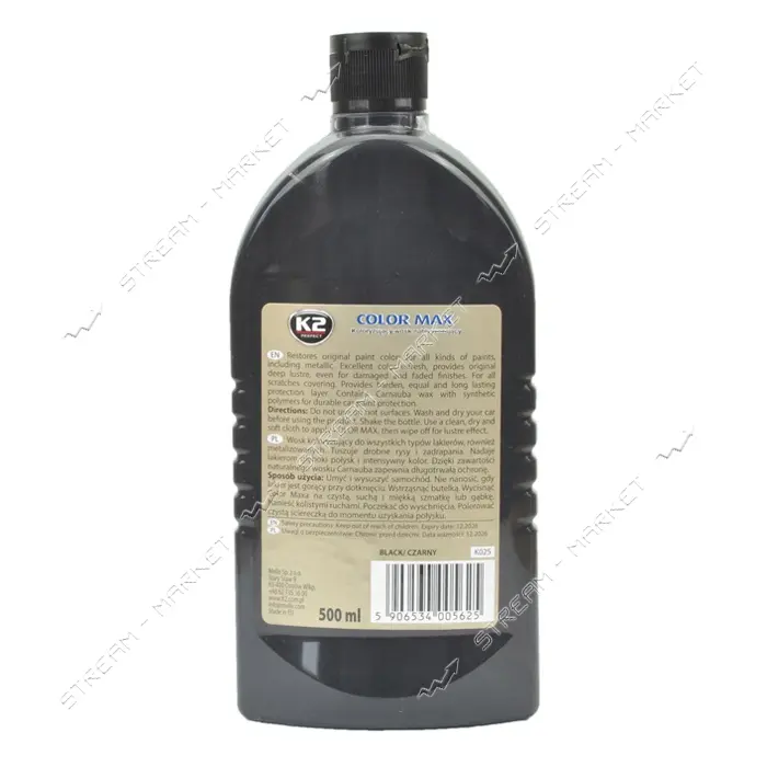 Полироль для кузова восковая K2 К20342 Color Max Black 500мл