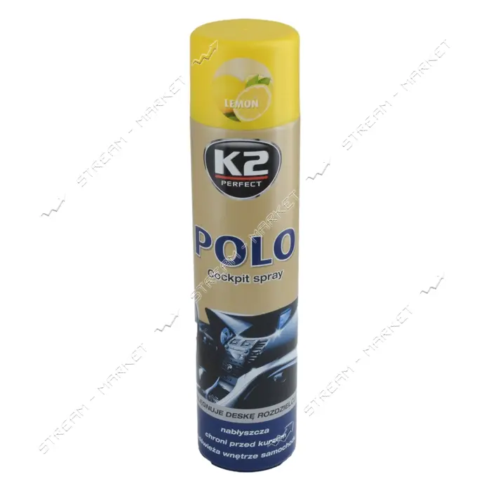 Полироль торпеды K2 K20133 750мл POLO COCKRIT лимон                                                 