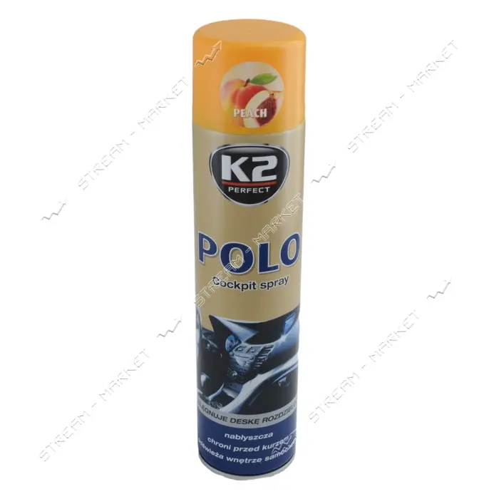 Полироль торпеды K2 K20130 750мл POLO COCKRIT персик                                                
