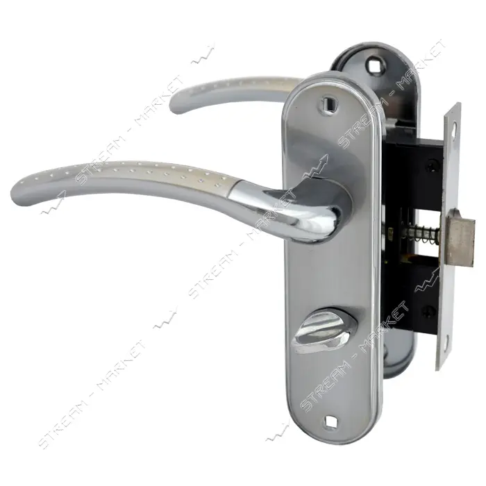 Ручка-защелка FZB 15-01 BK SN/PC                                                                    