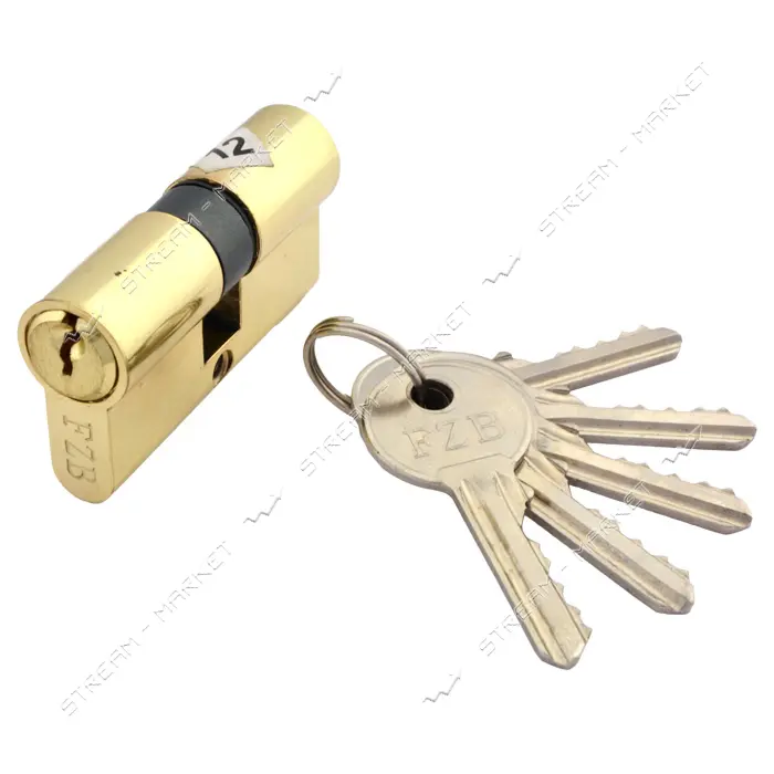 Секрет цинковый Sofia 13-05 70 35/35 английский ключ/ключ 5 ключей золото                           
