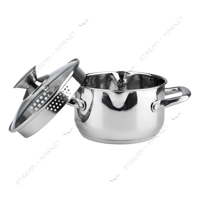 Кастрюля Ringel Hanover RG-2005/1-18 d18см 2.3л нержавеющая сталь