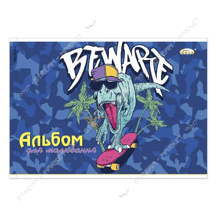 Альбом Gold Brisk АВ-30 12 листов 6 дизайнов