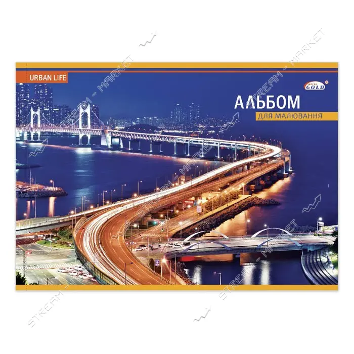 Альбом Gold Brisk АВ-32 30 листов 6 дизайнов