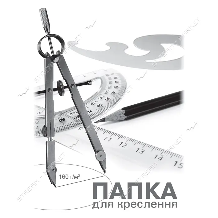 Папка для черчения ПВ-17 А3 10 листов