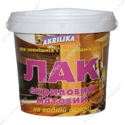 Лак акриловый Акрилика матовый 0.5кг