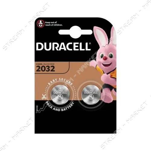 Батарейка  Duracell литиевая CR 2032  2шт блистер                                                   