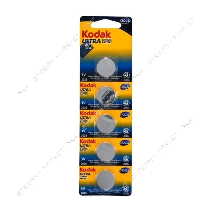 Батарейка Kodak литиевая CR 2032 5шт блистер
