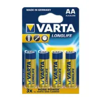 Батарейка Varta LongLife лужна AA / LR06 блістер 4 шт                                               
