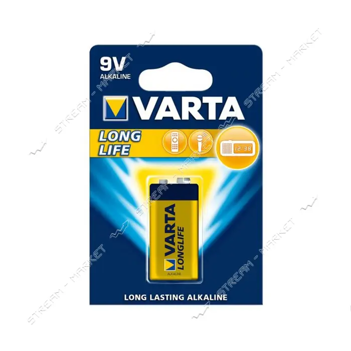 Батарейка Varta LongLife щелочная 6LR61 /9v 1 шт                                                    