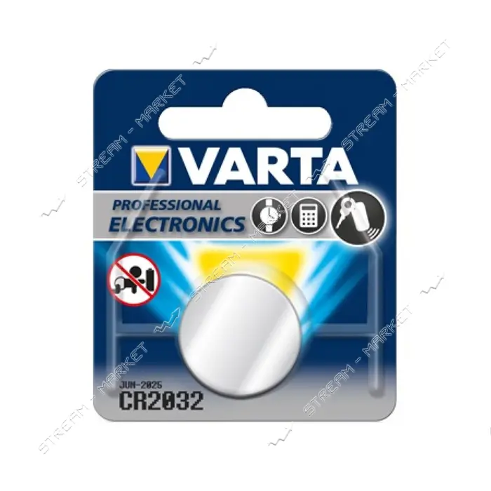 Батарейка Varta литиевая CR 2032 3V круглая блистер 1шт                                             