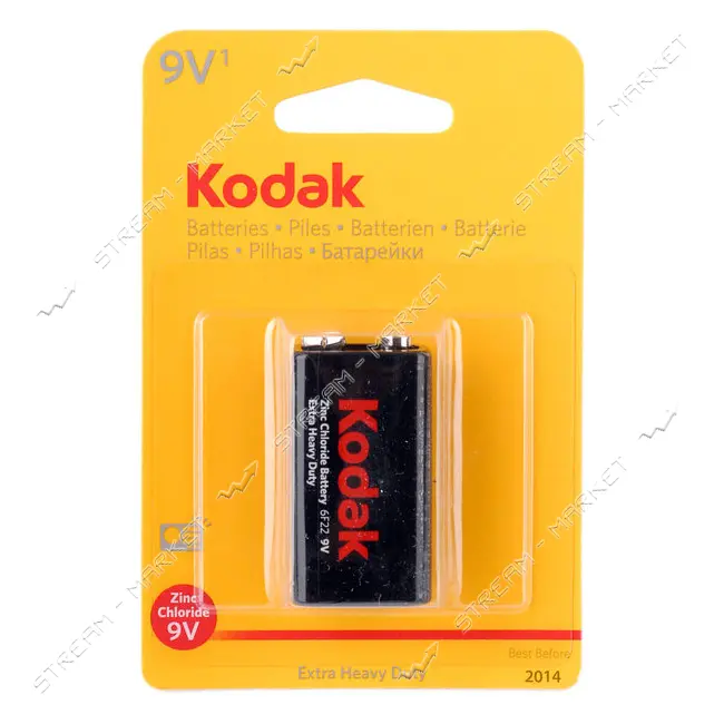 Батарейка Kodak Extra Heavy Duty солевая 6F22 1 шт