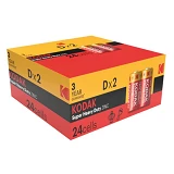 Батарейка Kodak Extra Heavy Duty солевая D/R20 "большой бочонок" 2шт