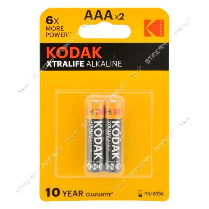 Батарейка Kodak XtraLife alk щелочная AAA/LR03 2шт