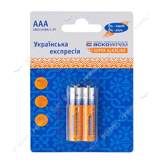 Батарейка Acko ААА/LR03 блистер 2шт