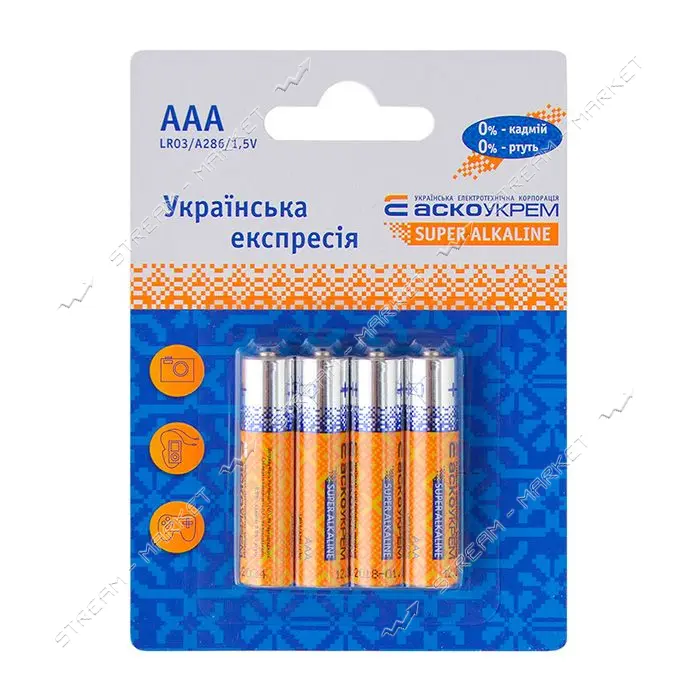 Батарейка Acko ААА/LR03 блистер 4шт                                                                 