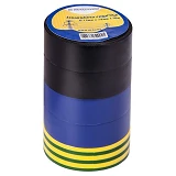 Набор изоленты ПВХ Аcko 19x0.13мм 10м 5шт ассорти                                                   