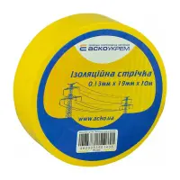 Изолента ПВХ Аcko 19x0.13мм 10м желтая                                                              