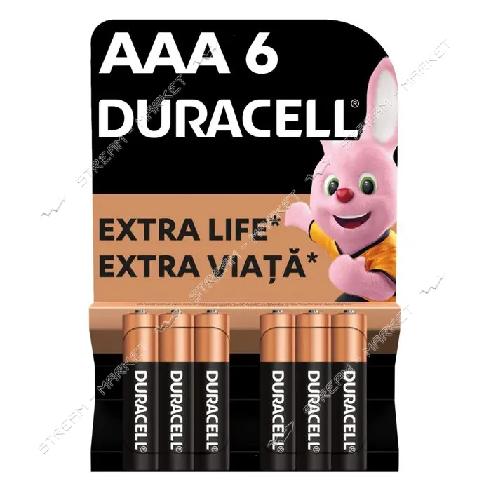 Батарейка Duracell ААА/LR03 6 шт                                                                    