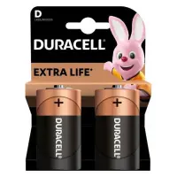 Батарейка Duracell щелочная D/LR20 большой бочонок блистер 2шт                                      