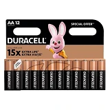 Батарейка Duracell щелочная ААА/LR03 микропальчик 12шт коробка