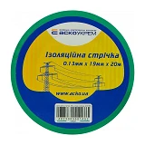Изолента ПВХ Аcko 19x0.13мм 20м зеленая