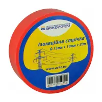 Изолента ПВХ Аcko 19x0.13мм 20м красная                                                             