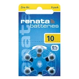 Батарейка Renata maratone ZA 10 1.4V для слухового аппарата 6 шт