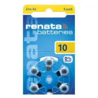 Батарейка Renata maratone ZA 10 1.4V для слухового аппарата 6 шт                                    