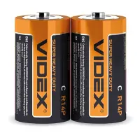 Батарейка Videx C/R14P средний бочонок 2шт                                                          