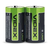 Батарейка Videx щелочная D/R20 2 шт                                                                 