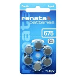 Батарейка Renata maratone ZA 675 1.4V для слухового аппарата 6 шт                                   