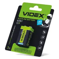 Батарейка Videx лужна 6LR61/9v 1 шт                                                                 