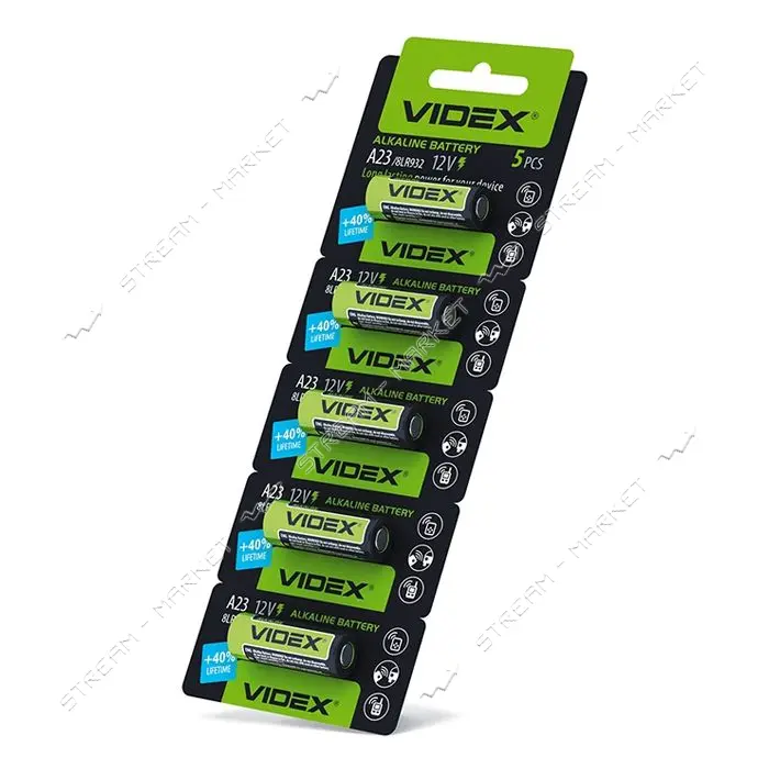 Батарейка Videx щелочная A23 12V 5 шт