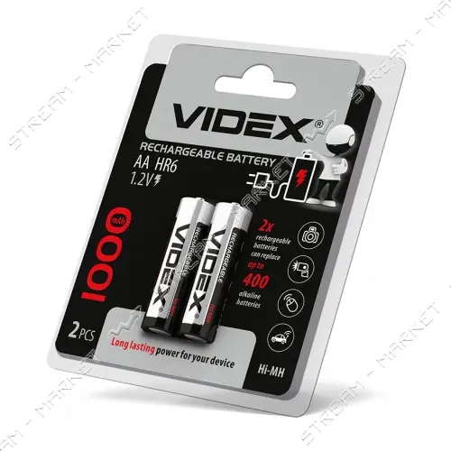 Аккумулятор Videx AA/HR6 1000 mAh 2 шт                                                              