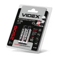 Аккумулятор Videx AA/HR6 2500 mAh 2 шт                                                              