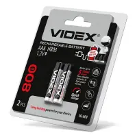 Аккумулятор Videx AAA/HR03 800 mAh 2 шт                                                             