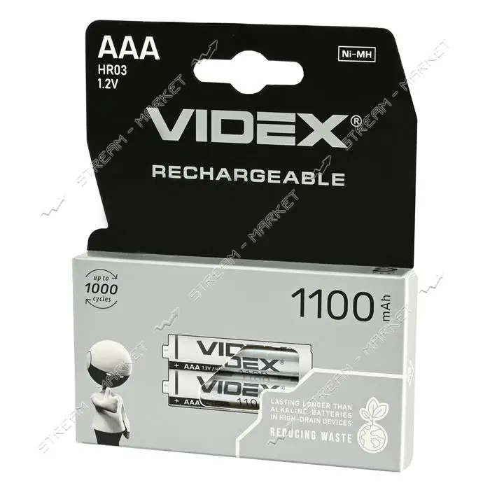 Аккумулятор Videx AAA/HR03 1100 mAh 2 шт                                                            