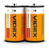 Батарейка Videx солевая D/R20P большой бочонок 2шт