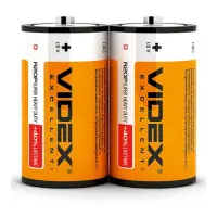 Батарейка Videx солевая  D/R20P большой бочонок 2шт                                                 