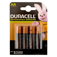 Аккумулятор Duracell AA/HR06 "пальчик" 2500 mAh блистер 4шт                                         
