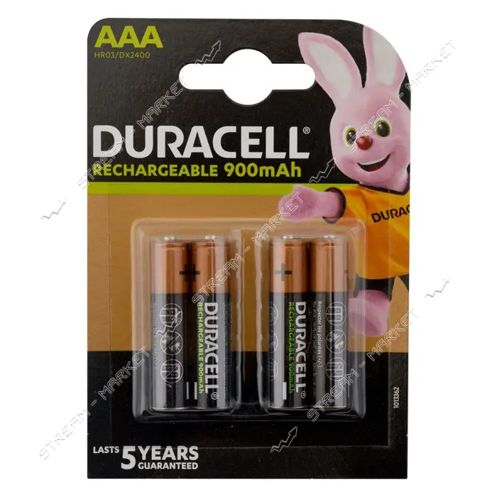 Аккумулятор Duracell AAA/HR03 "микропальчик" 900 mAh блистер 4шт                                    