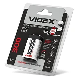 Аккумулятор Videx 6HR61 крона 300mAh блистер 1шт                                                    