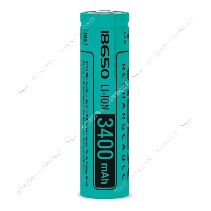 Аккумулятор Videx Li-ion 18650 3400mAh 3.7V без защиты                                              