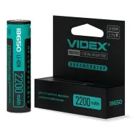 Аккумулятор Videx Li-ion 18650-P 2200mAh 3.7V с защитой                                             