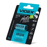 Батарейка Videx литиевая CR123A 3V блистер 1шт